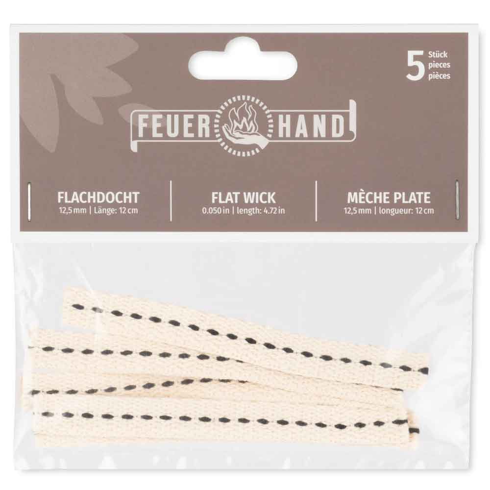 Feuerhand Flachdocht 5 Stueck