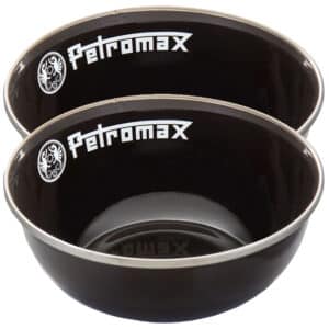 Petromax Emaille Schale 2 Stueck Schwarz