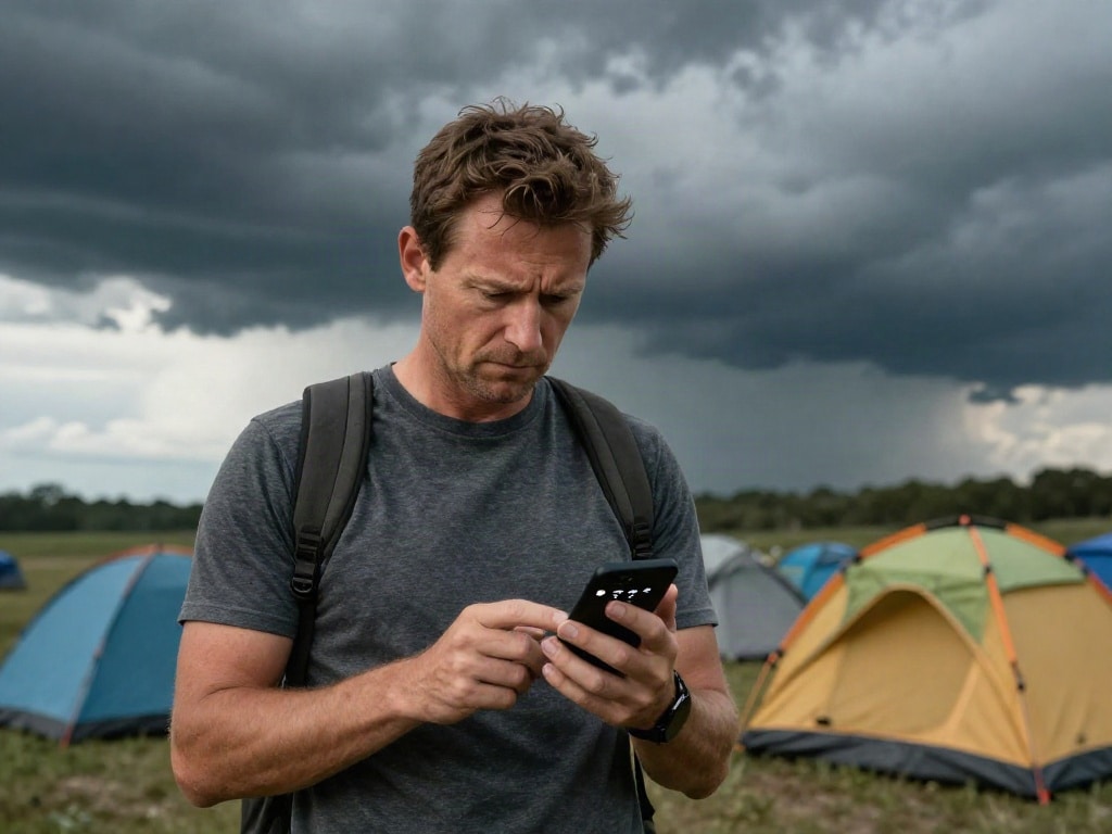 Camping bei Gewitter