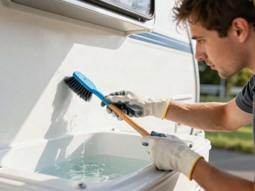 Frischwassertank Wohnmobil reinigen