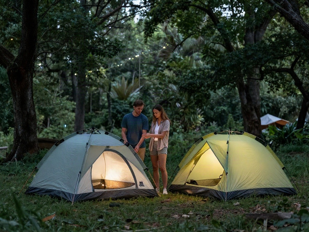 Glamping oder Camping