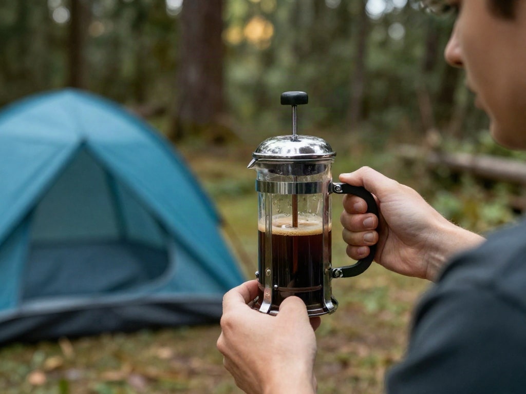 Kaffee beim Camping