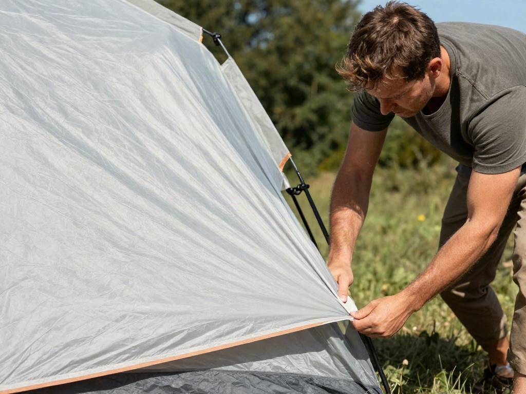 Zelt Schimmel entfernen