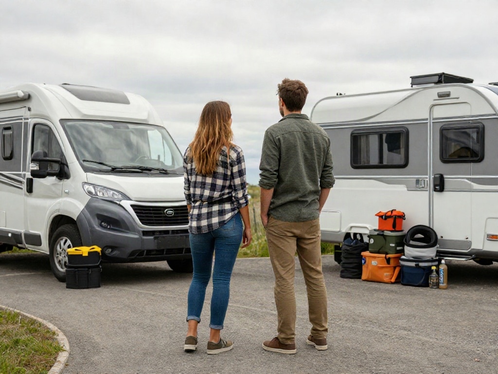 Wohnmobil oder Wohnwagen