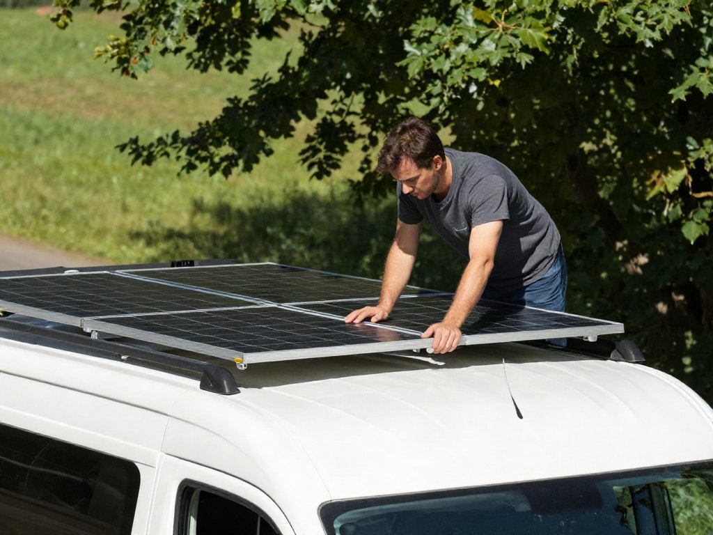 Solaranlage Wohnmobil Schatten